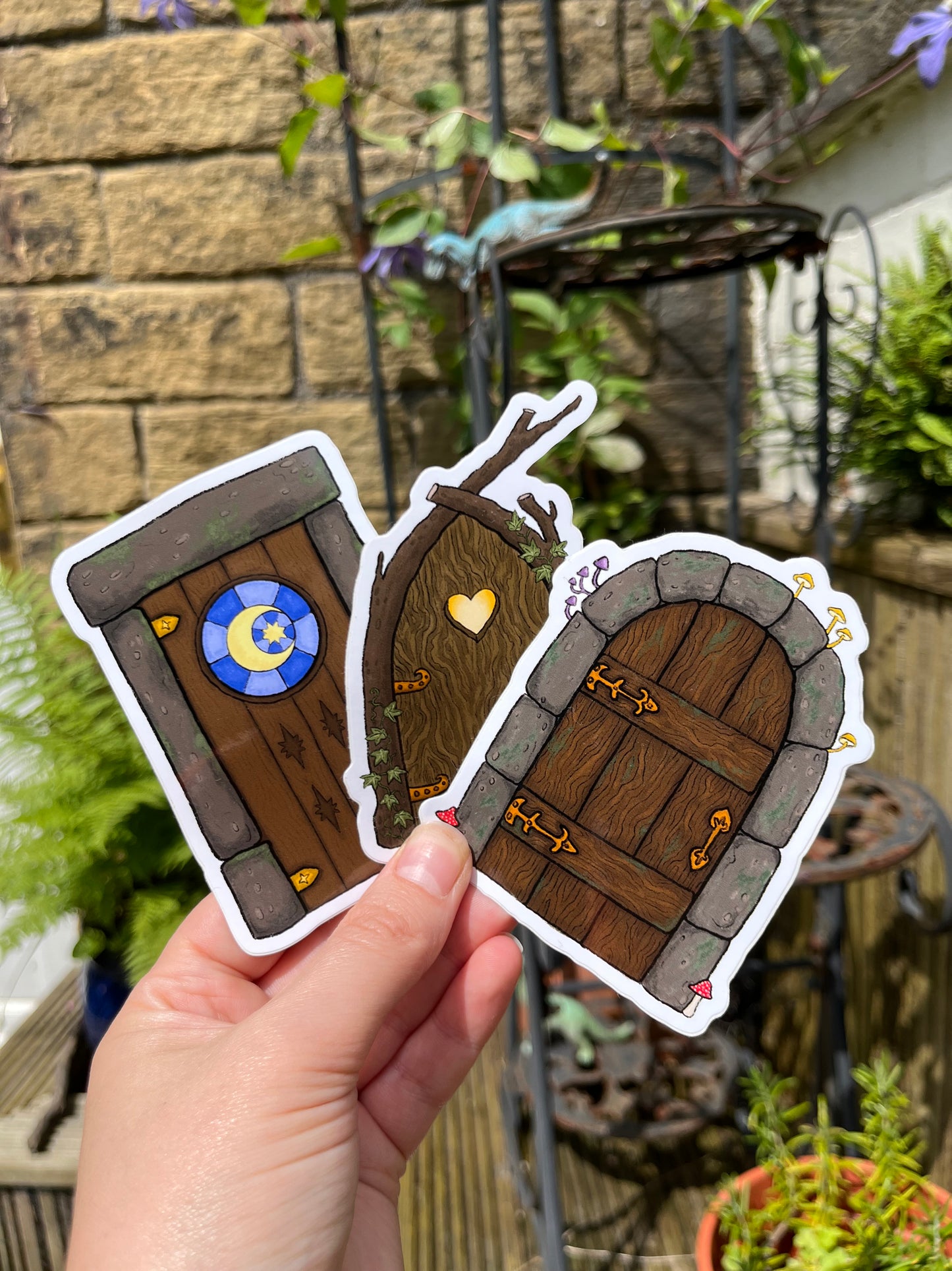 Fairy Door Heart Sticker