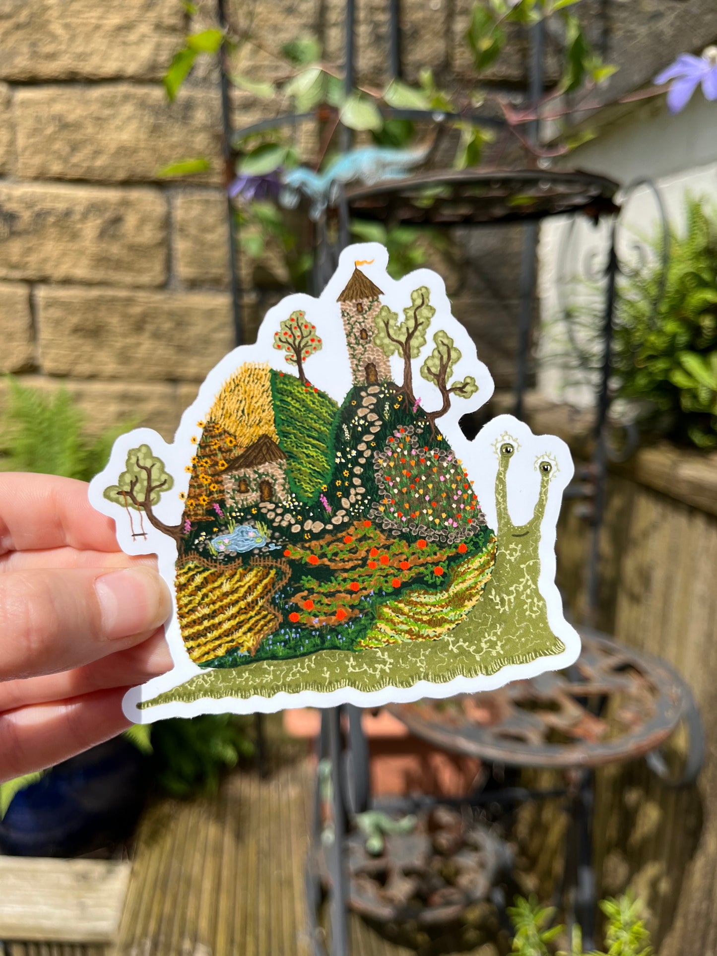 Tiny Farm Snail Sticker
