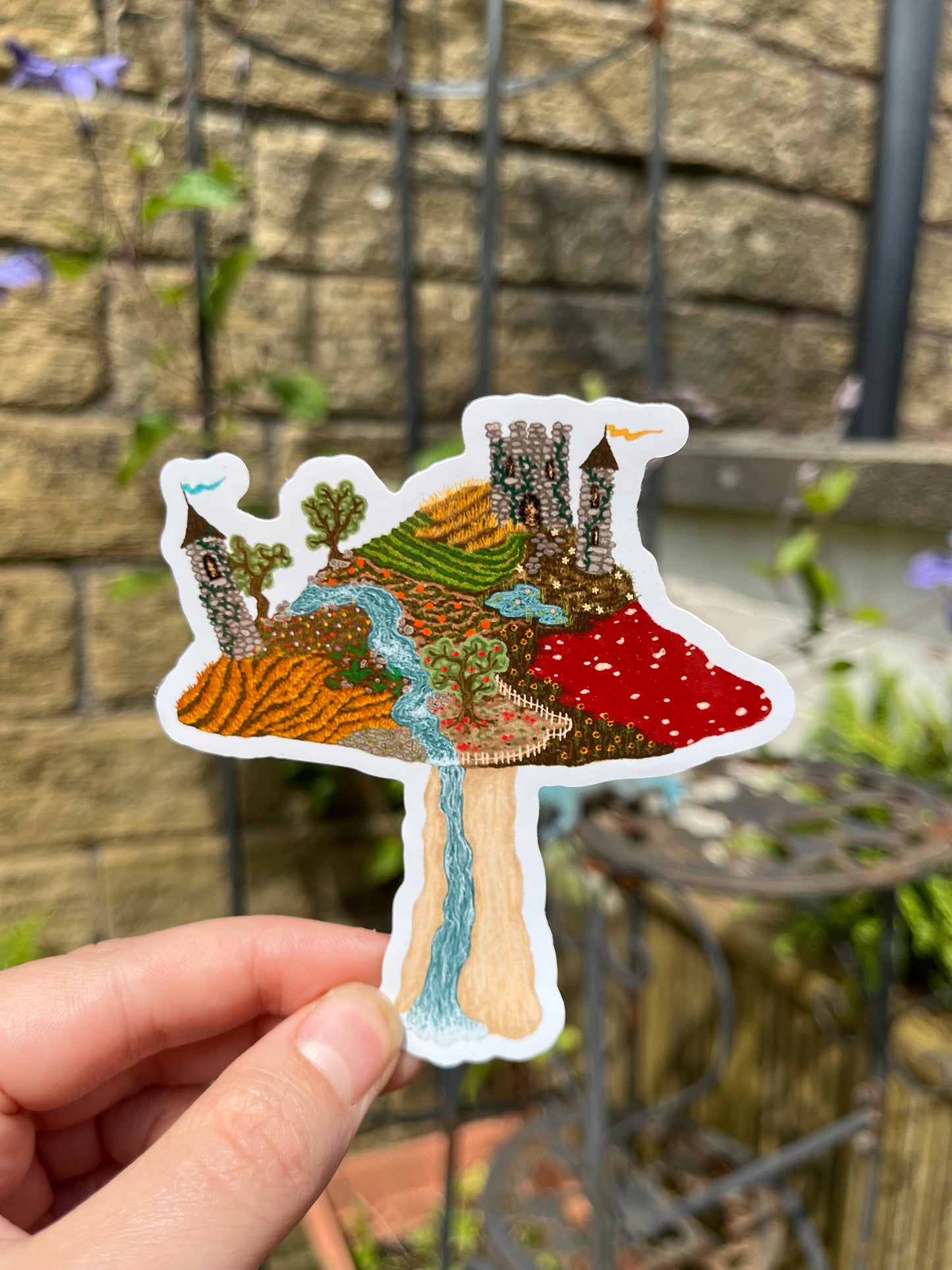 Tiny Farm Mushroom Sticker