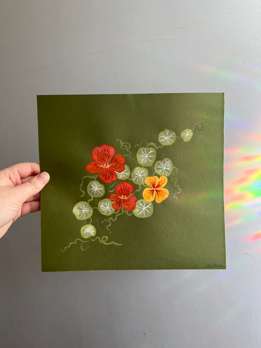 Nasturtium Painting