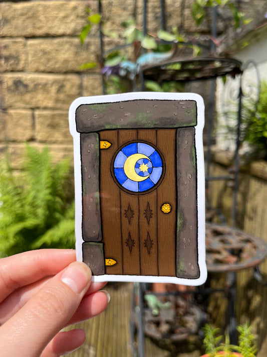 Fairy Door Moon Sticker