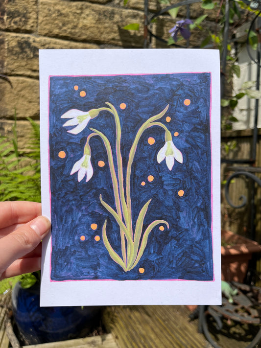 Snowdrops A5 Print