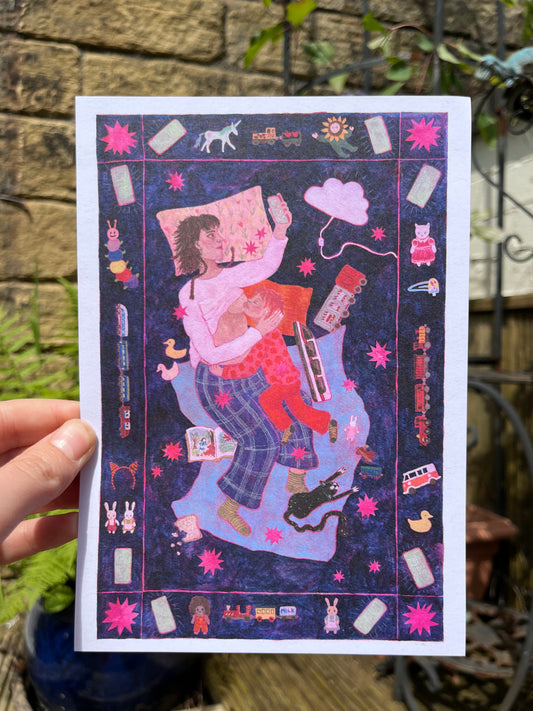 Feeding in the Glow A5 Print