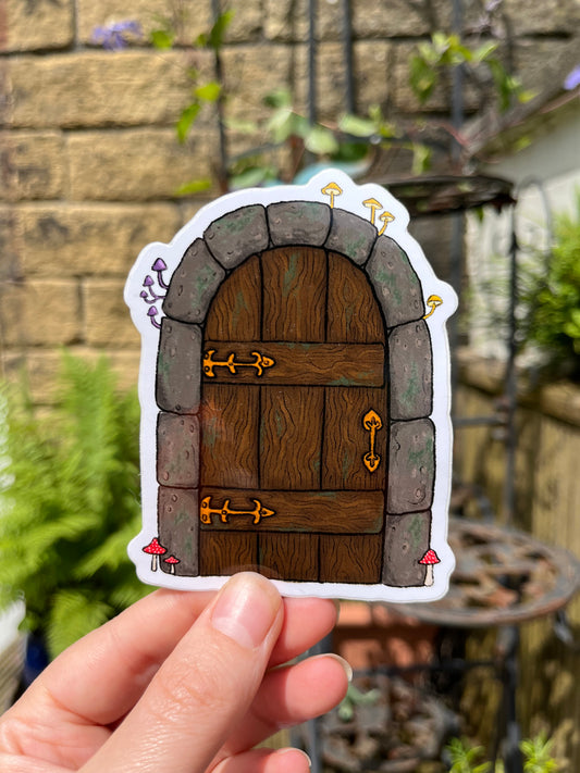 Fairy Door Mushroom Sticker