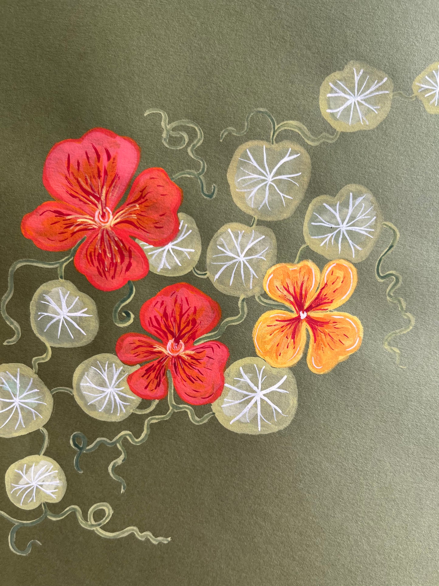 Nasturtium Painting