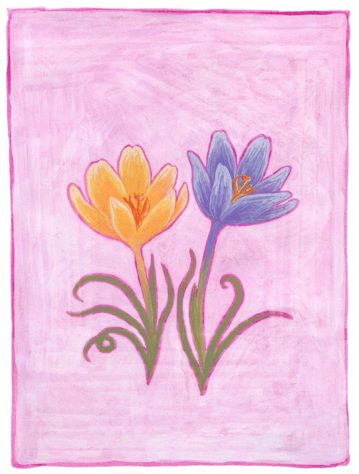 Crocus A5 Print
