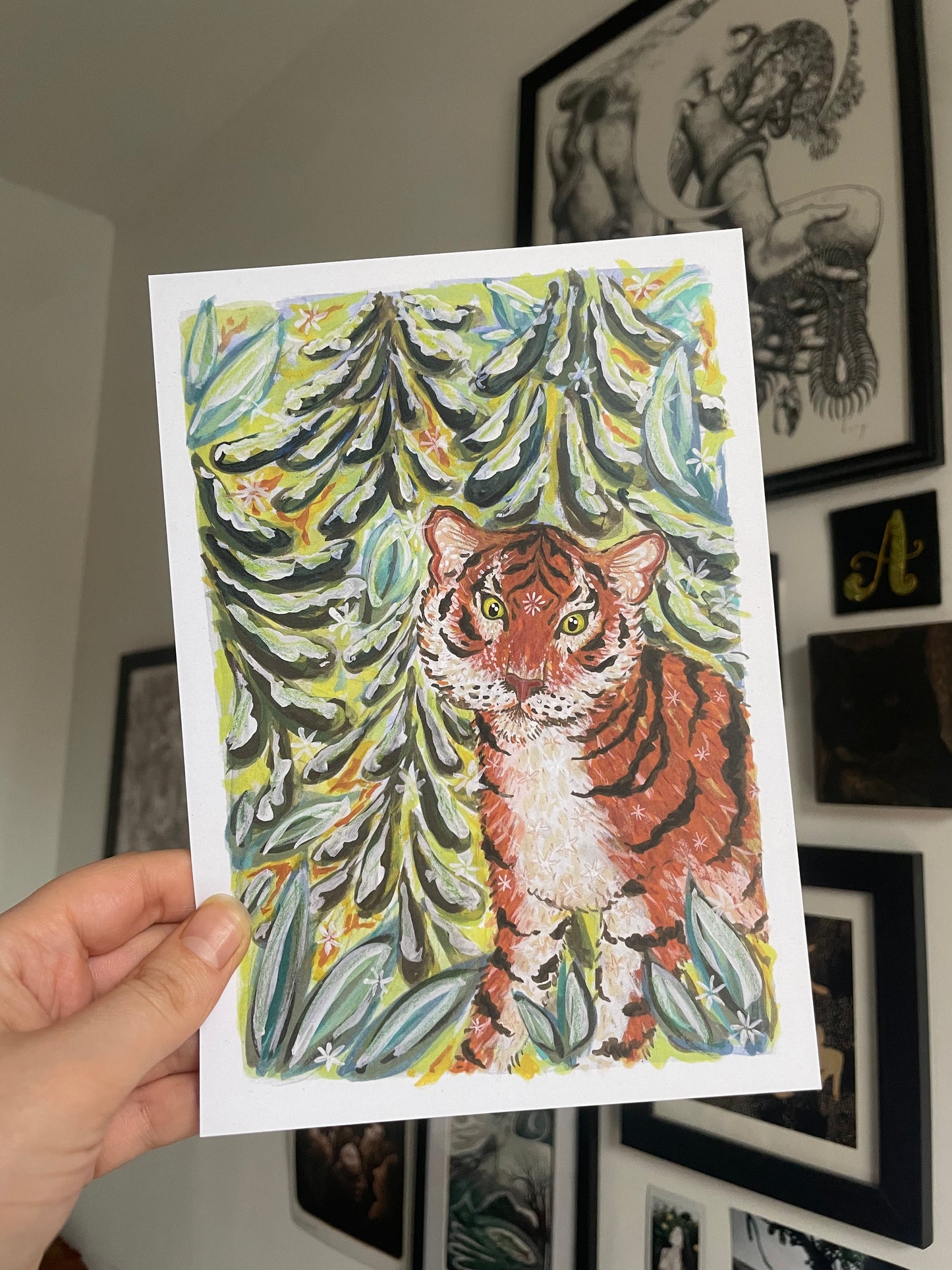 Snowy Tiger Print