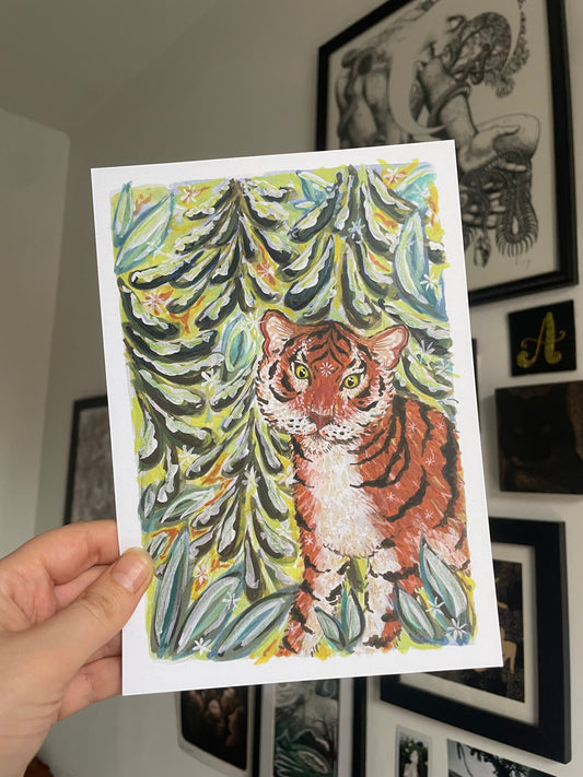 Snowy Tiger Print