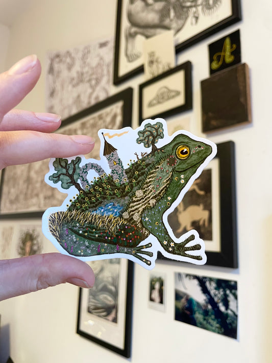 Tiny Farm Frog Sticker
