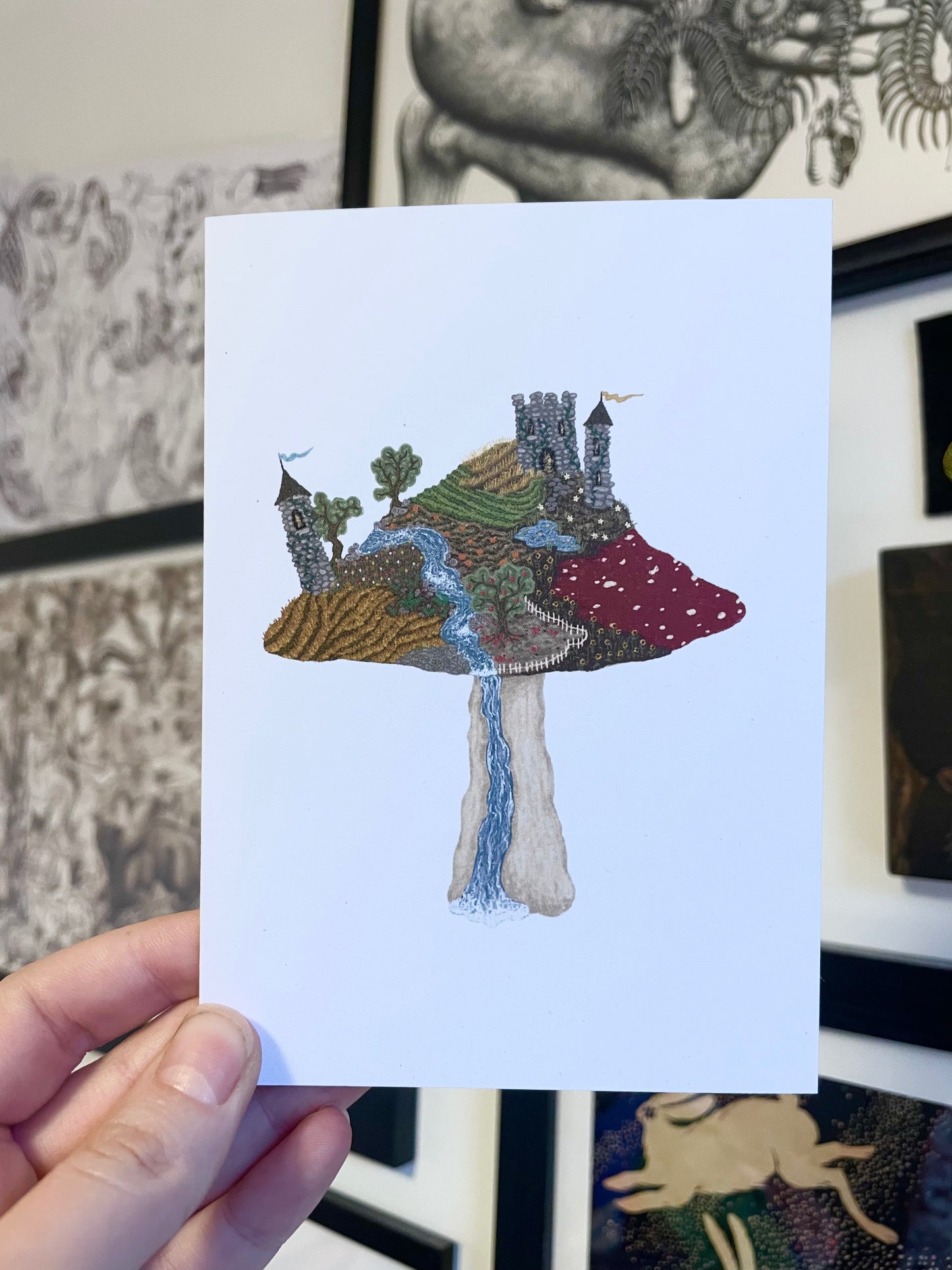 Tiny Farm Mushroom Card