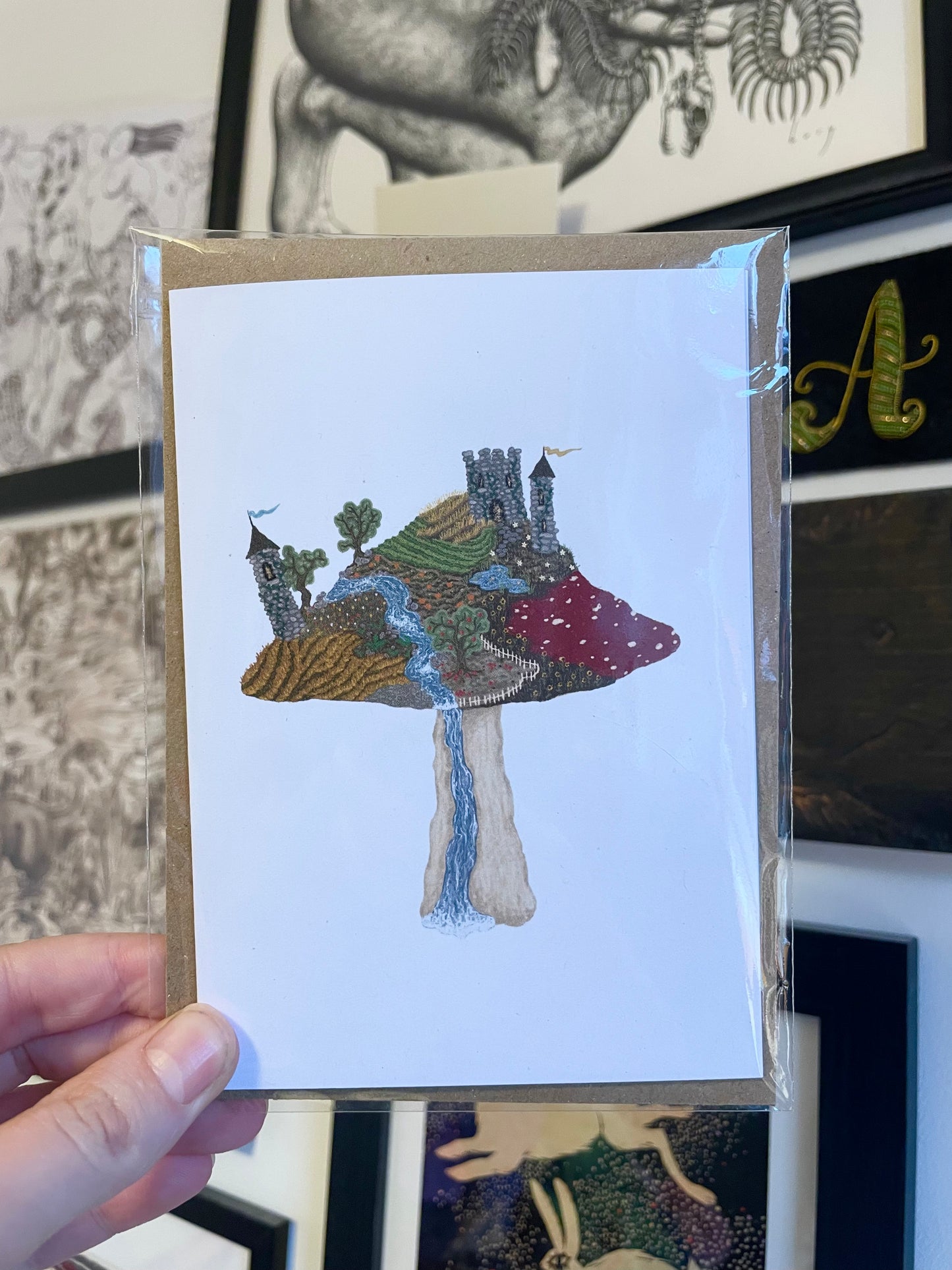 Tiny Farm Mushroom Card