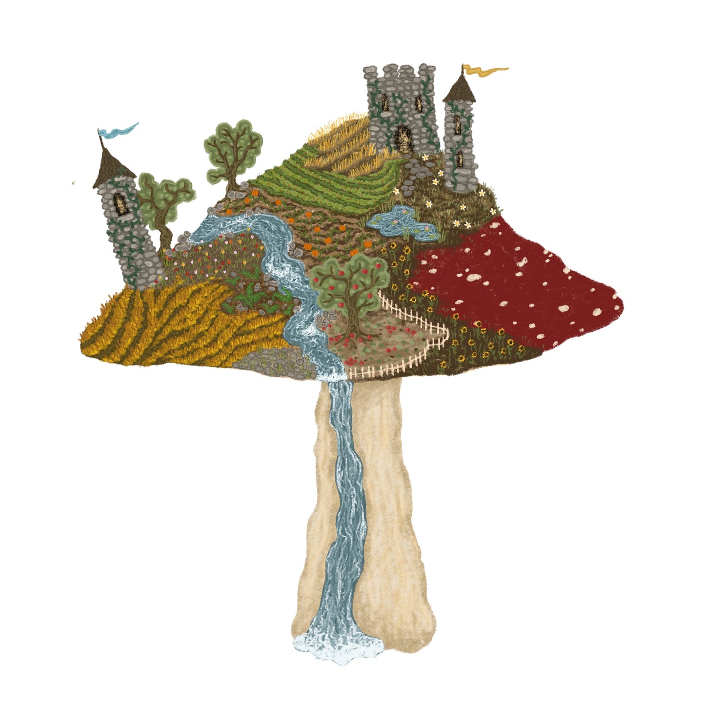 Tiny Farm Mushroom Card