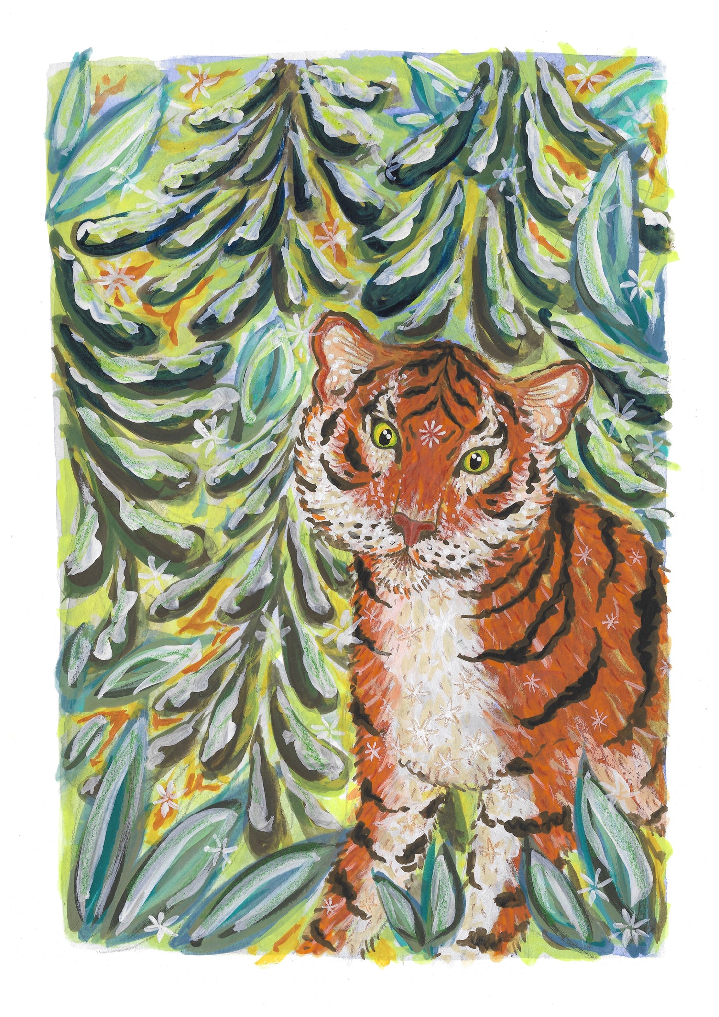 Snowy Tiger Print